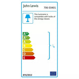 John Lewis Isabel tall table lamp with linen shade (British brand)