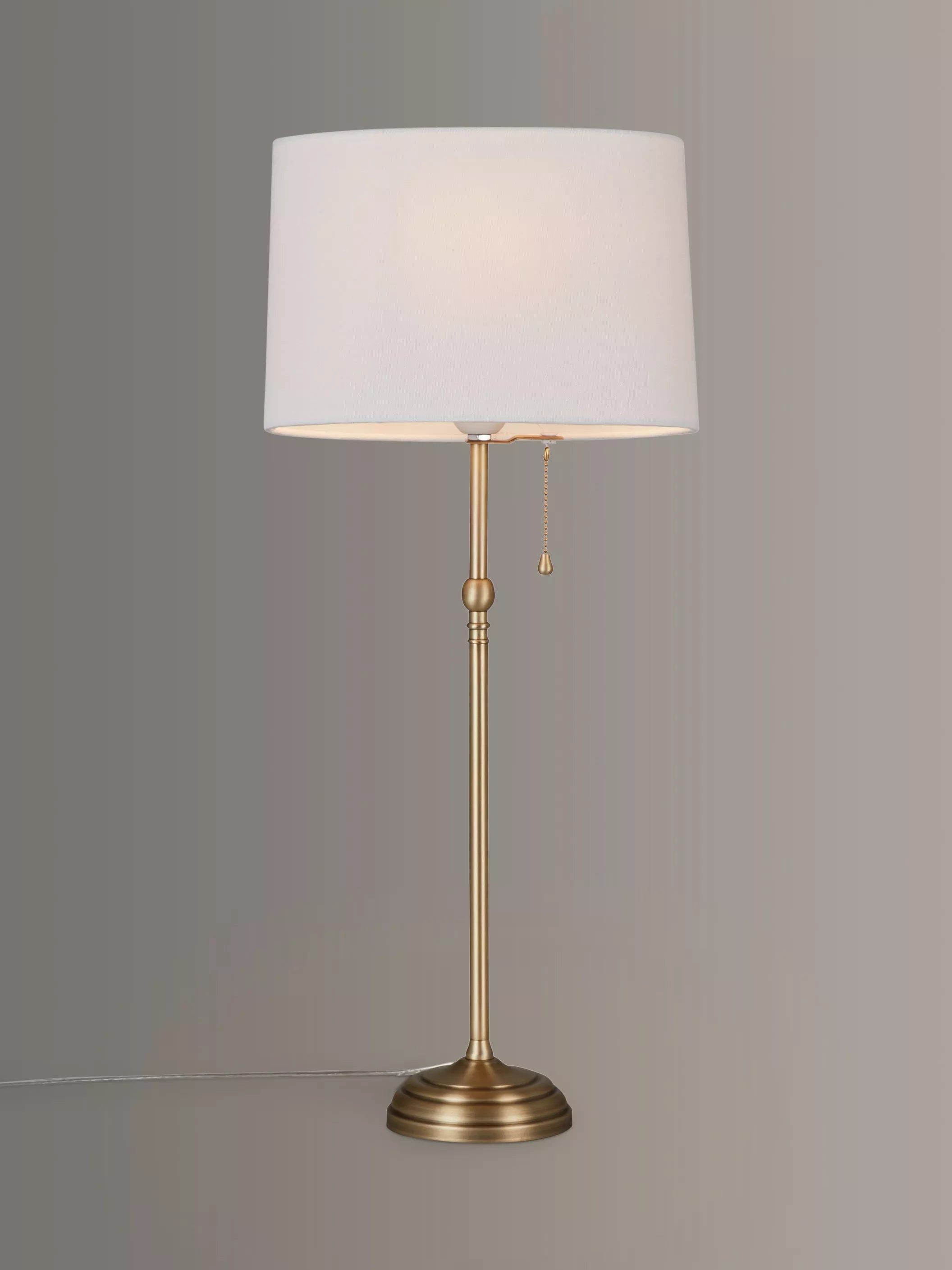John Lewis Isabel tall table lamp with linen shade (British brand)