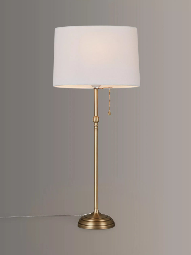 John Lewis Isabel tall table lamp with linen shade (British brand)