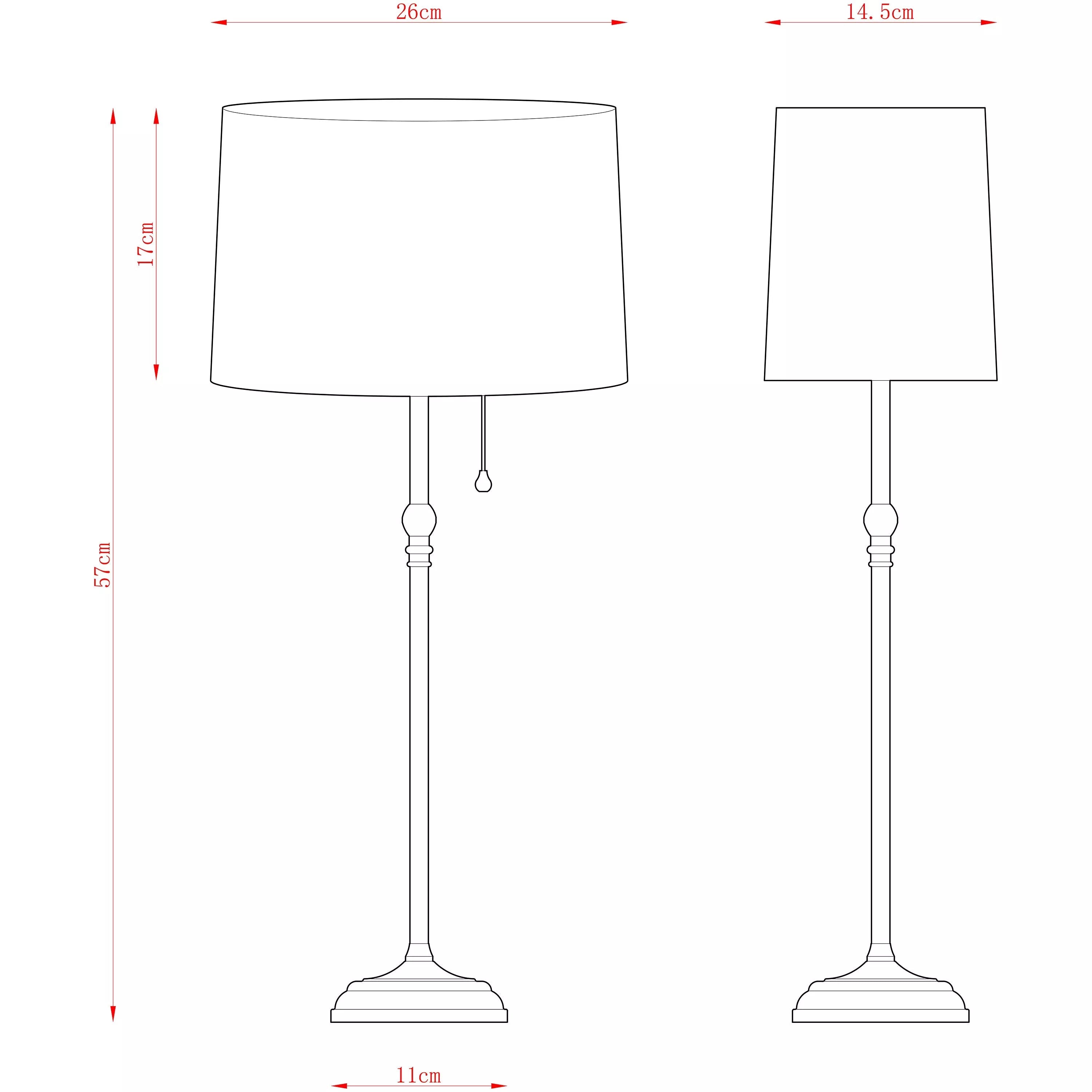 John Lewis Isabel tall table lamp with linen shade (British brand)