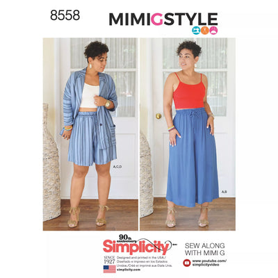 John Lewis Simplicity Mimi G Style Women's Separates Sewing Pattern 8558- Buy online at McGrocer