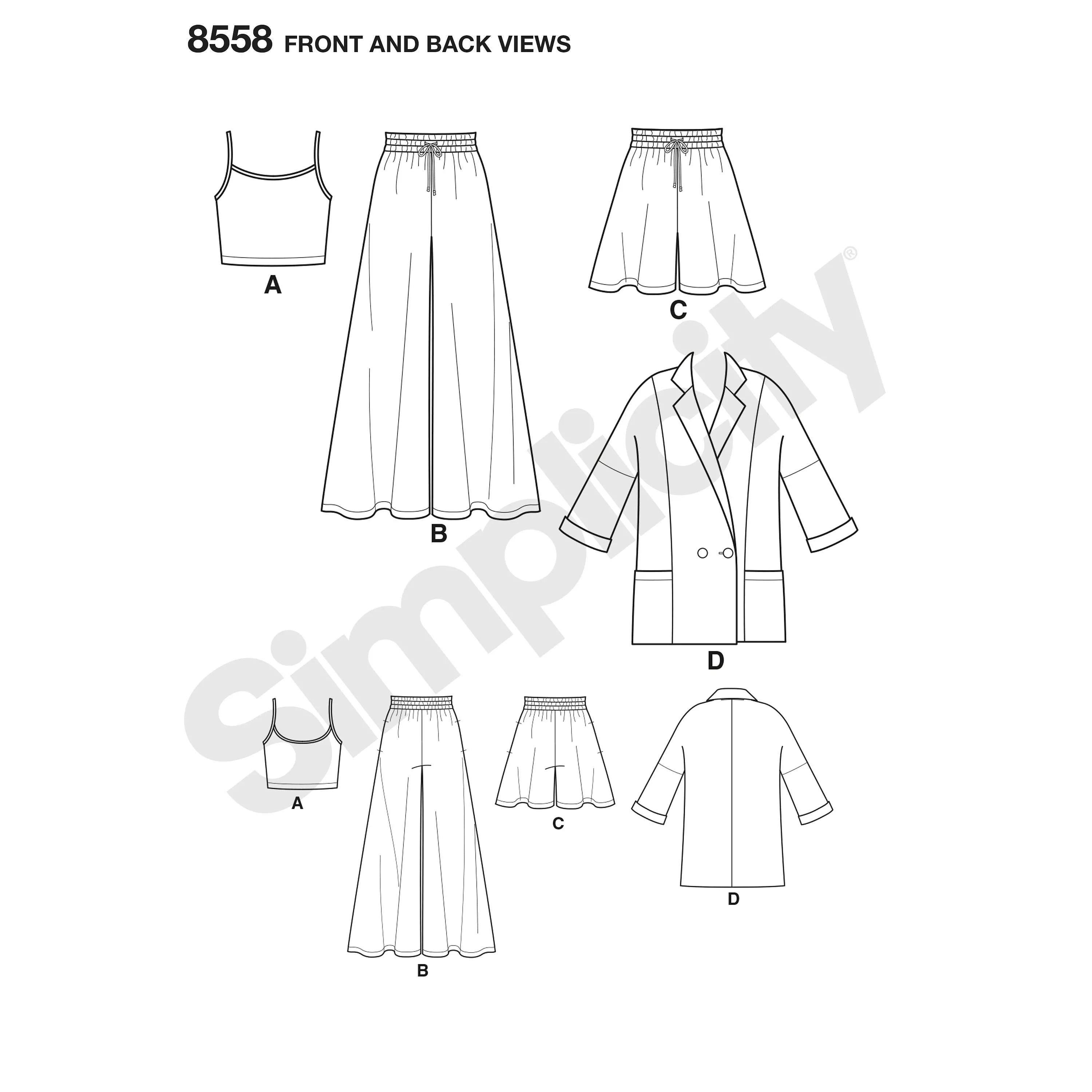 Simplicity Mimi G sewing pattern 8558 (British brand)