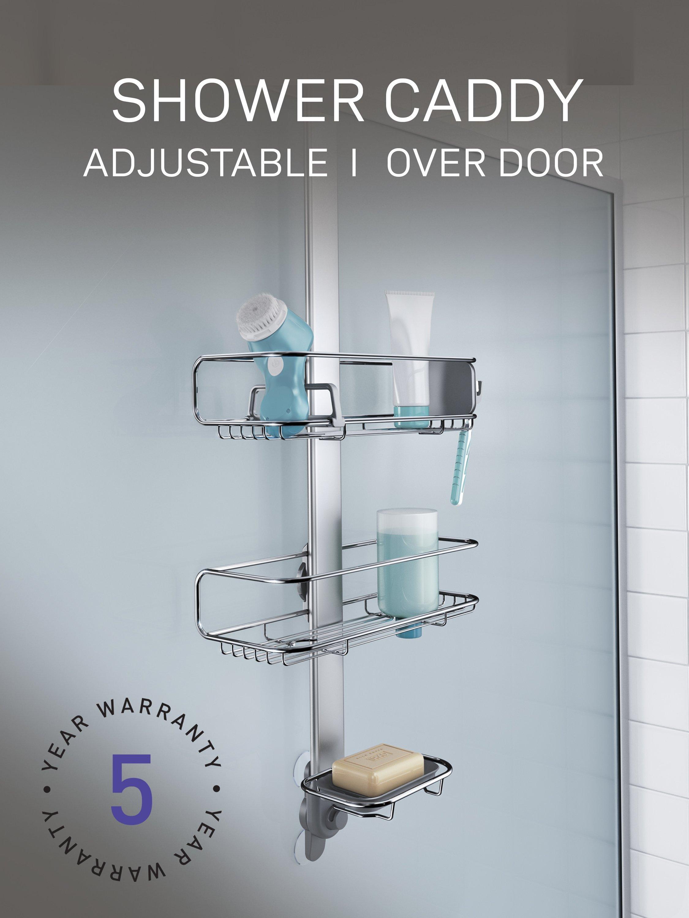 Simplehuman over door shower caddy with adjustable shelves, UK version