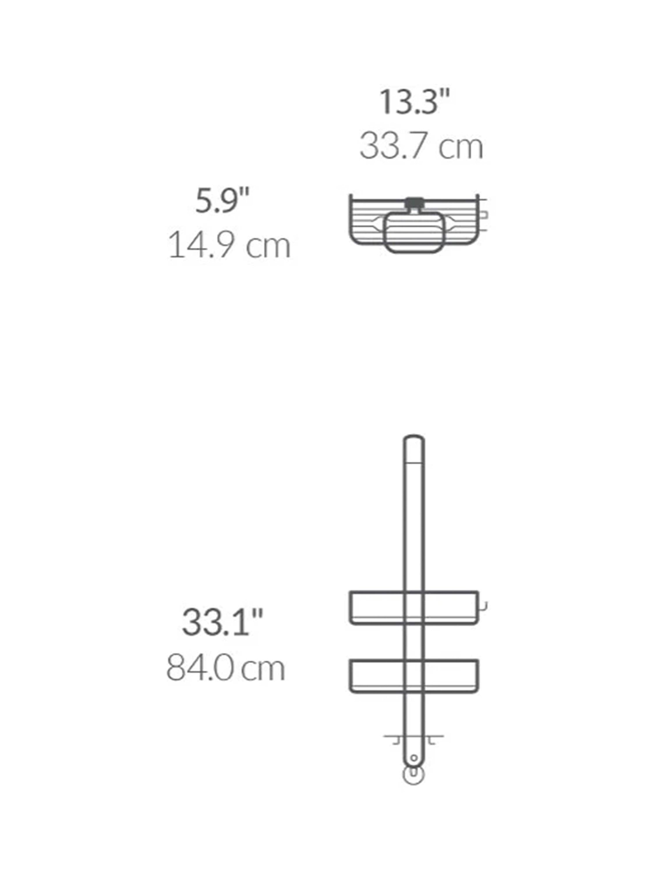 Simplehuman over door shower caddy with adjustable shelves, UK version