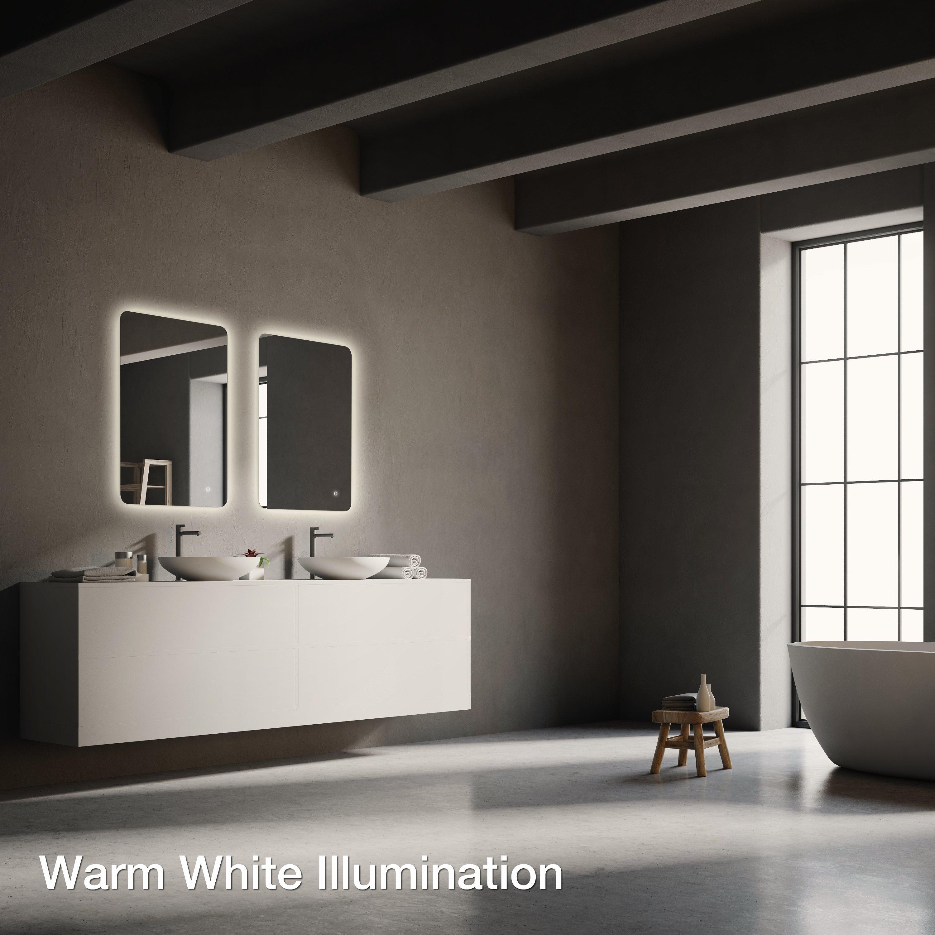 John Lewis Halo illuminated bathroom mirror 70x50cm - British product