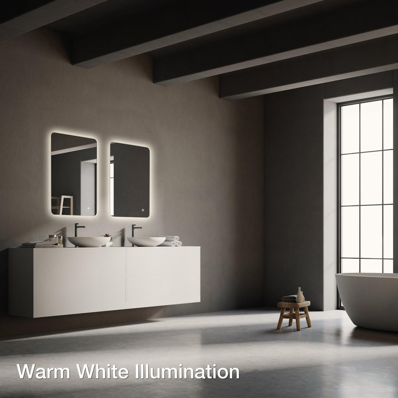 John Lewis Halo illuminated bathroom mirror 70x50cm - British product