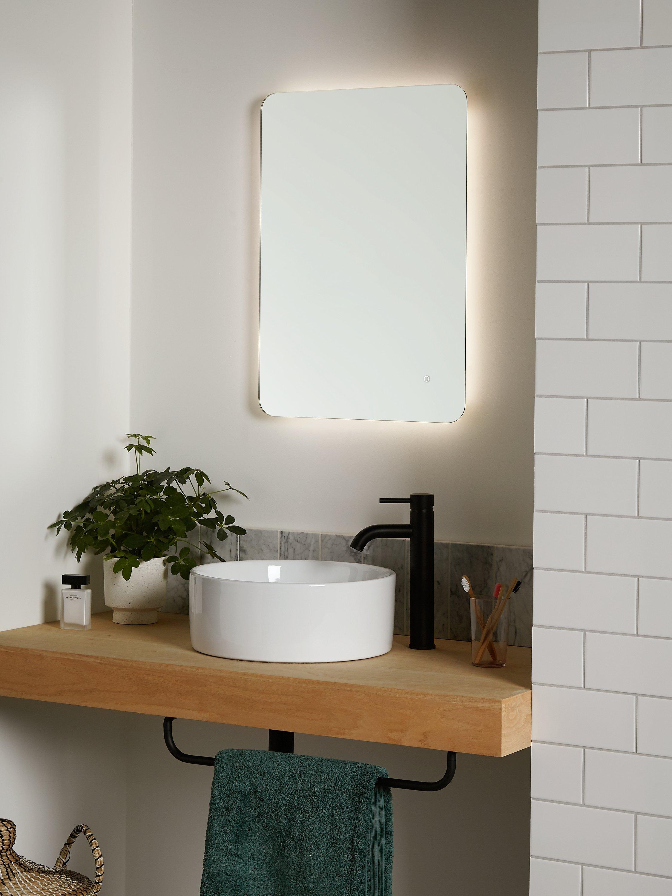 John Lewis Halo illuminated bathroom mirror 70x50cm - British product