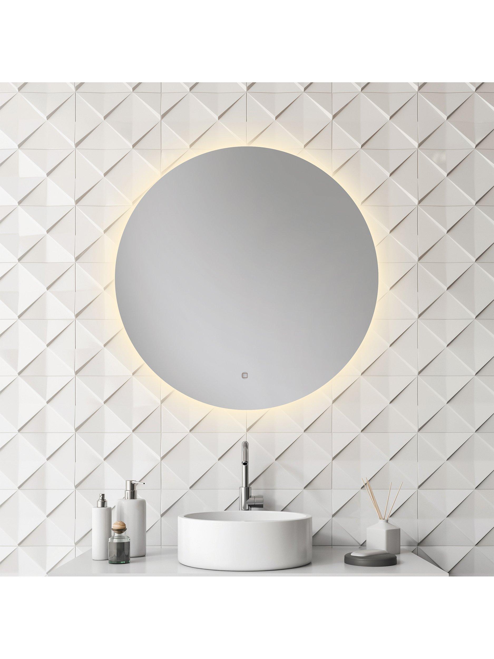 John Lewis Halo illuminated round bathroom mirror 60cm, UK version