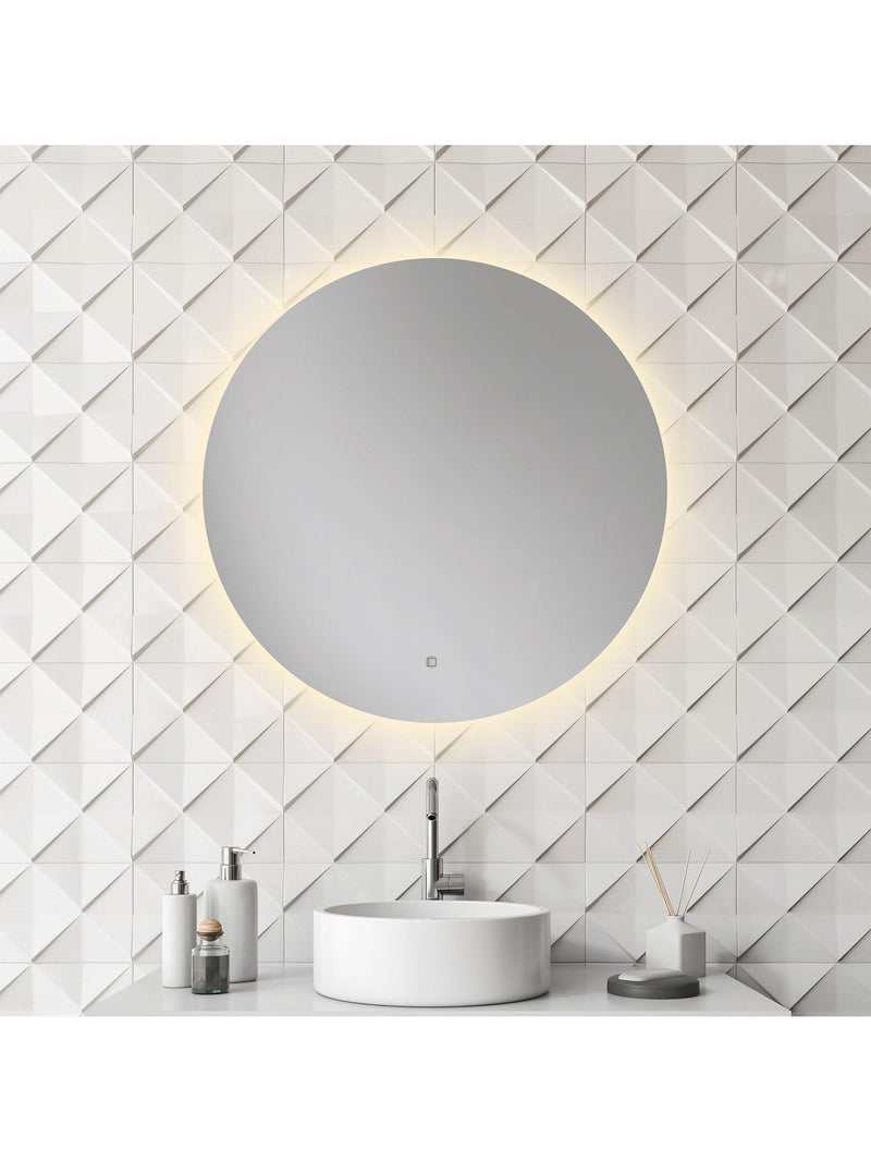 John Lewis Halo illuminated round bathroom mirror 60cm, UK version