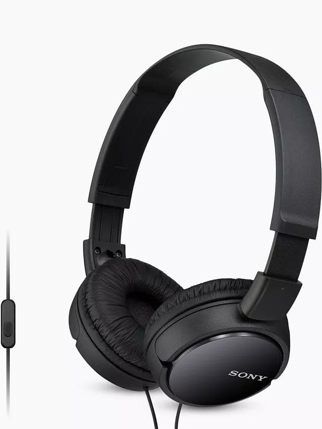 Sony MDR-ZX110AP on-ear headphones black, UK version
