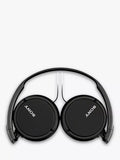 Sony MDR-ZX110AP on-ear headphones black, UK version