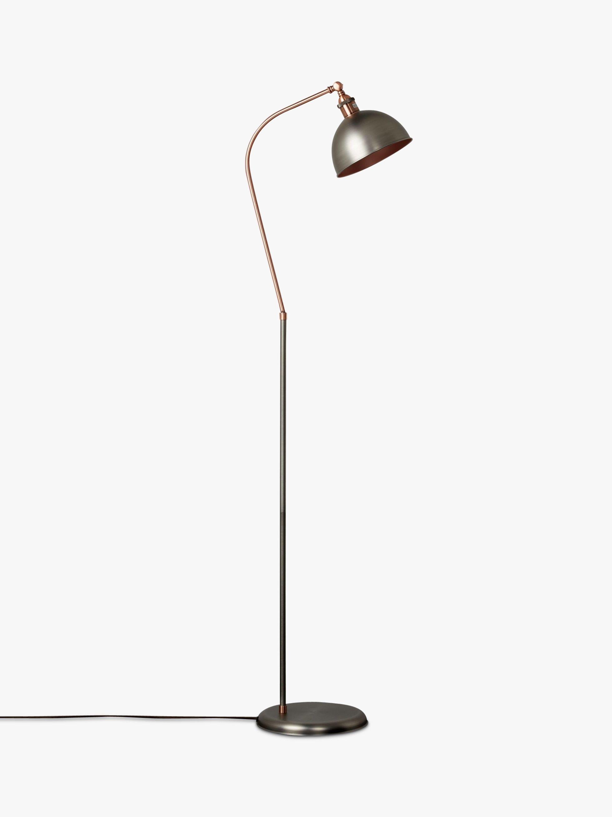 John Lewis Baldwin floor lamp antique brass finish (British brand)