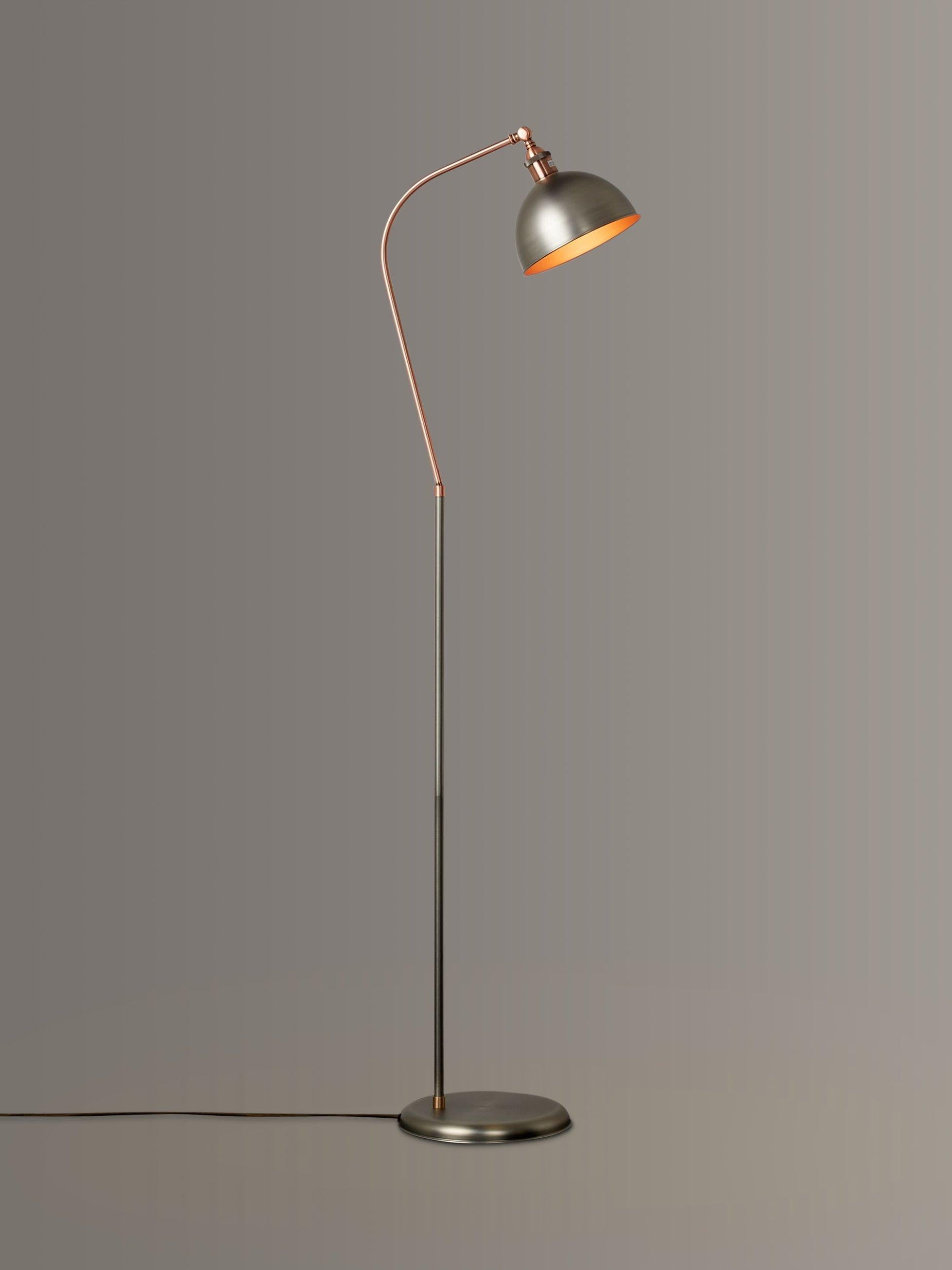 John Lewis Baldwin floor lamp antique brass finish (British brand)