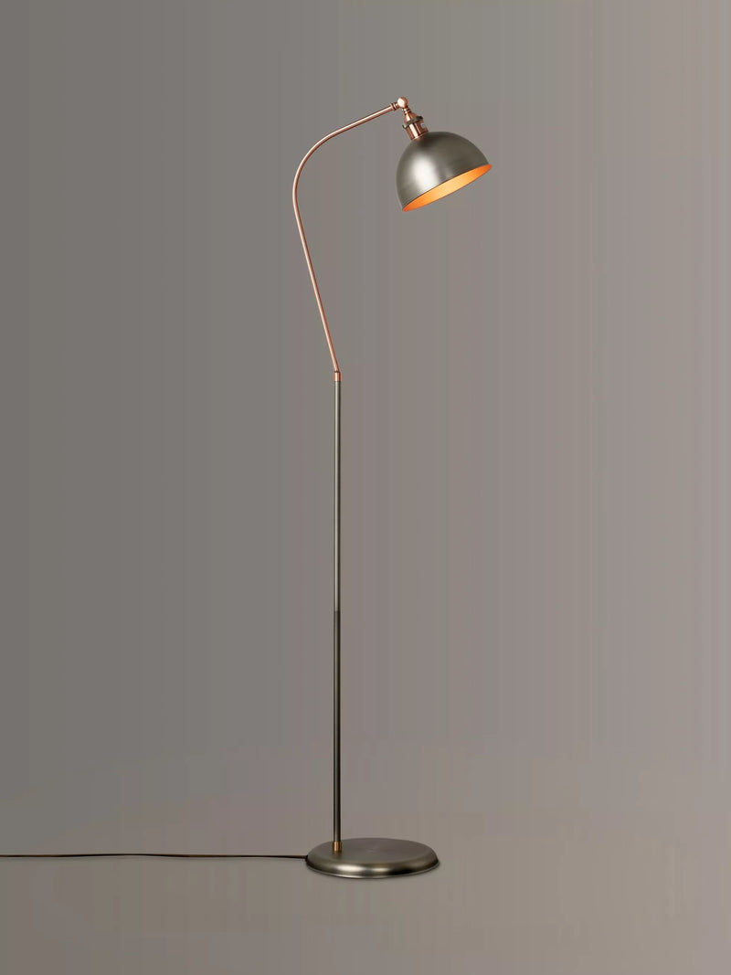 John Lewis Baldwin Floor Lamp, Antique Brass Effect