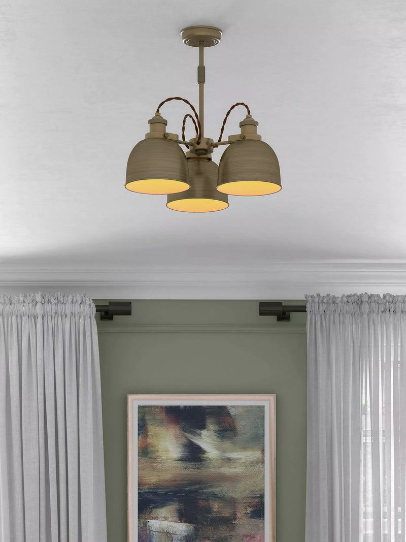 John Lewis Baldwin semi flush ceiling light antique finish - British product