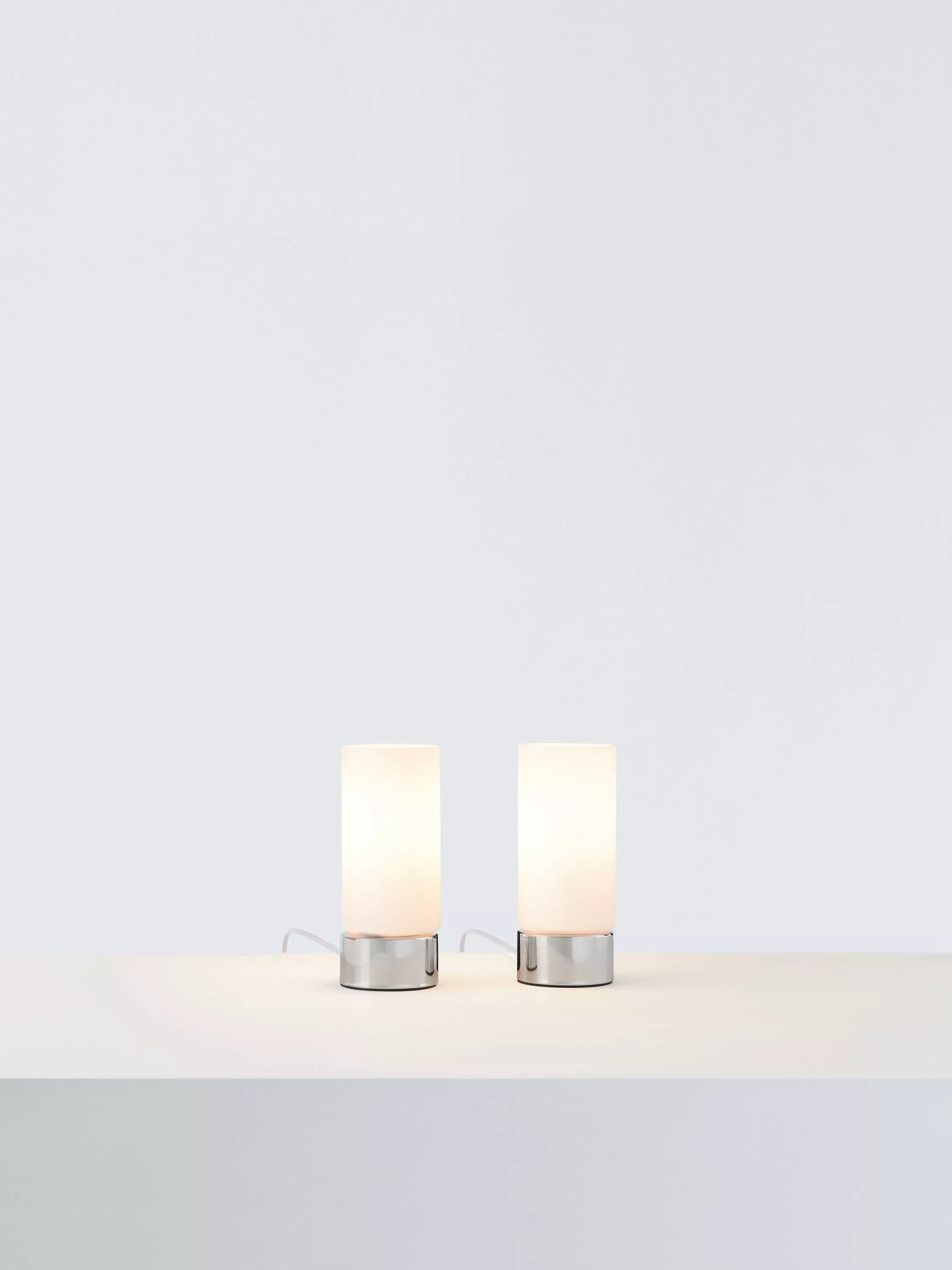 John Lewis Cara glass touch lamps set of 2, UK version
