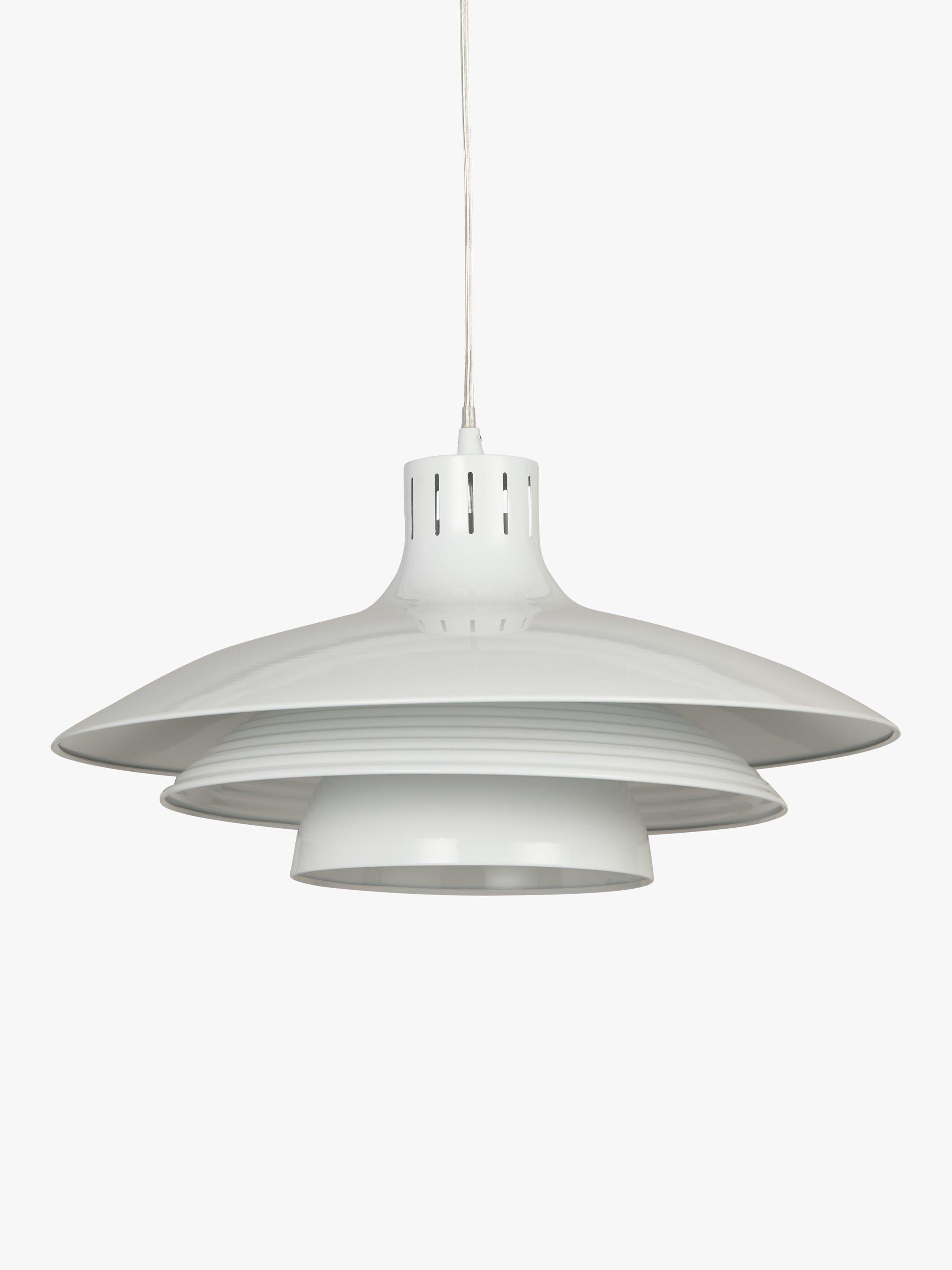 John Lewis Stockholm pendant light white finish, imported from the UK