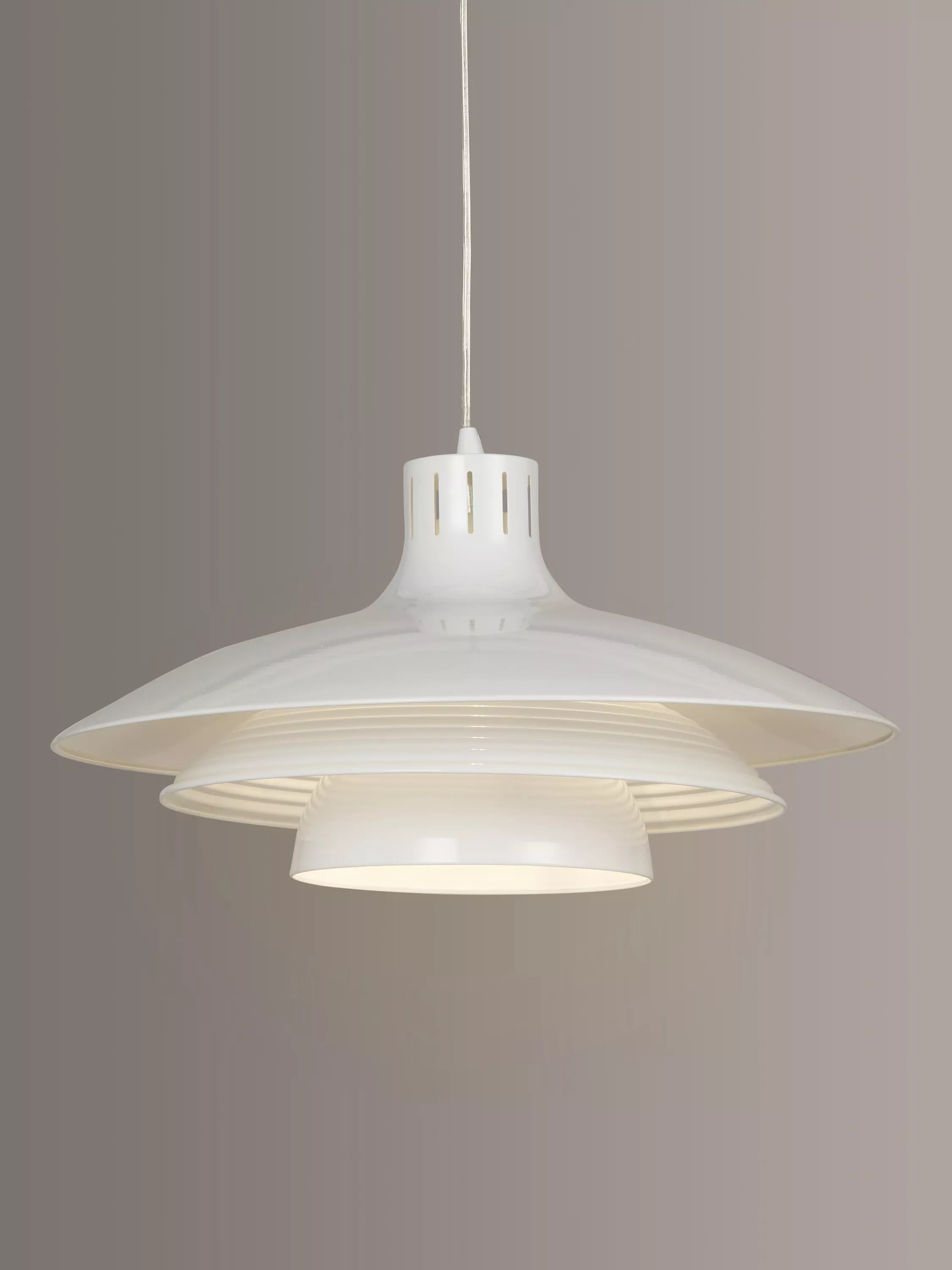 John Lewis Stockholm pendant light white finish, imported from the UK