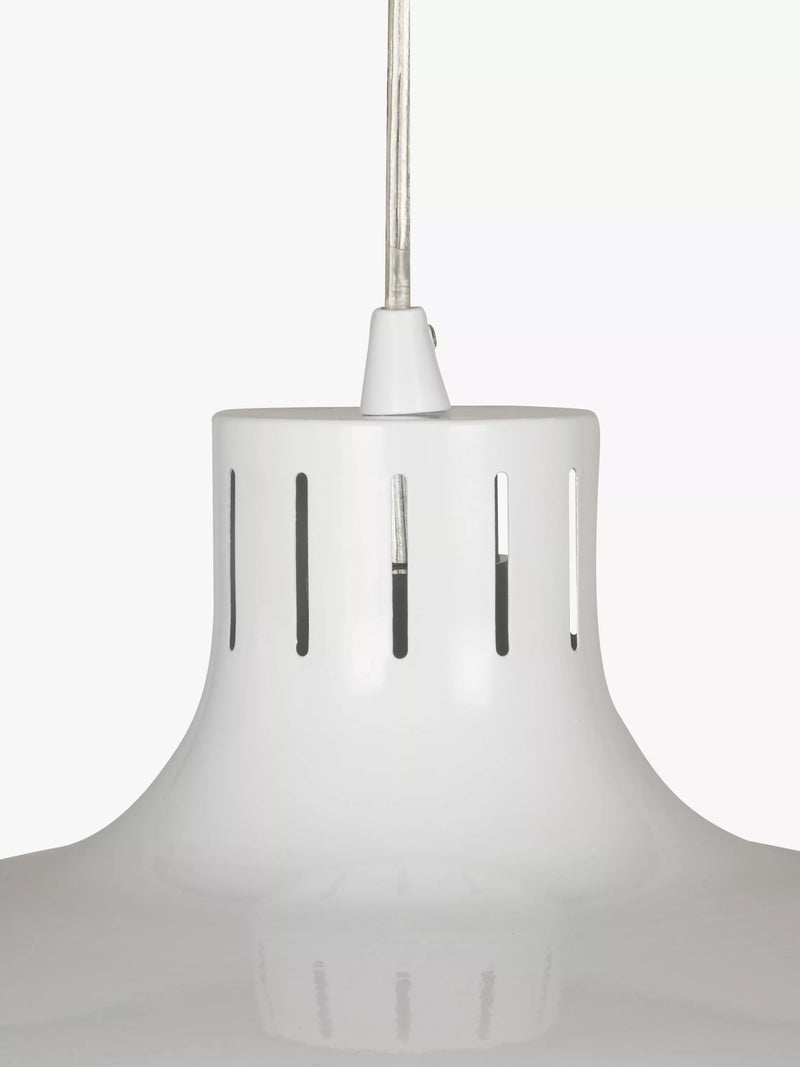 John Lewis Stockholm pendant light white finish, imported from the UK