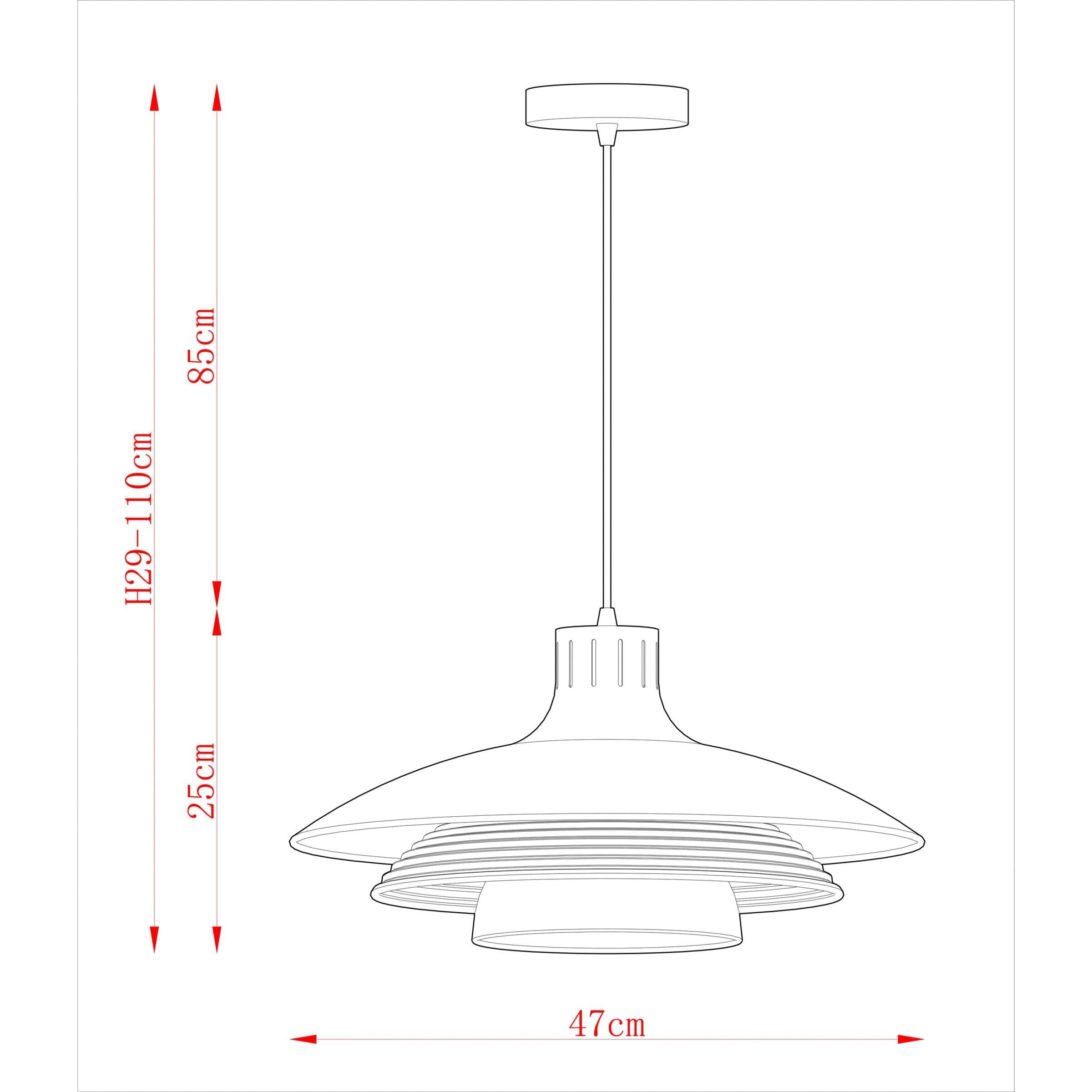 John Lewis Stockholm pendant light white finish, imported from the UK