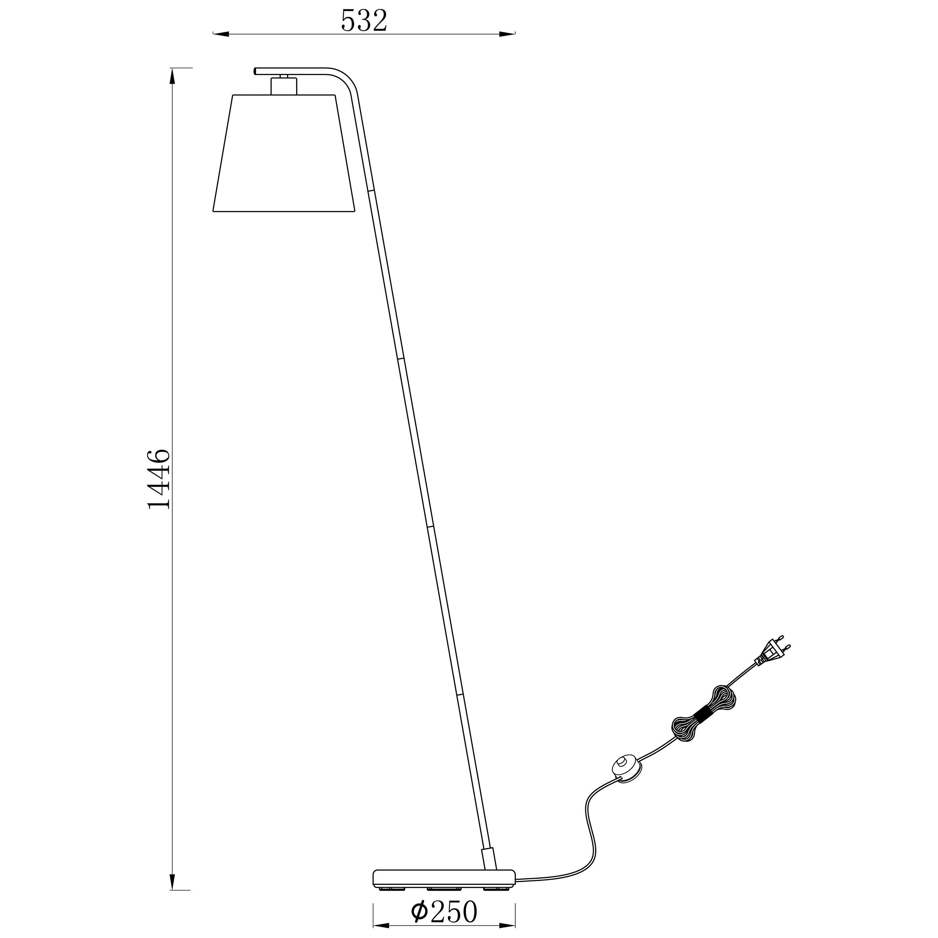 John Lewis Harry floor lamp large H146cm, UK version