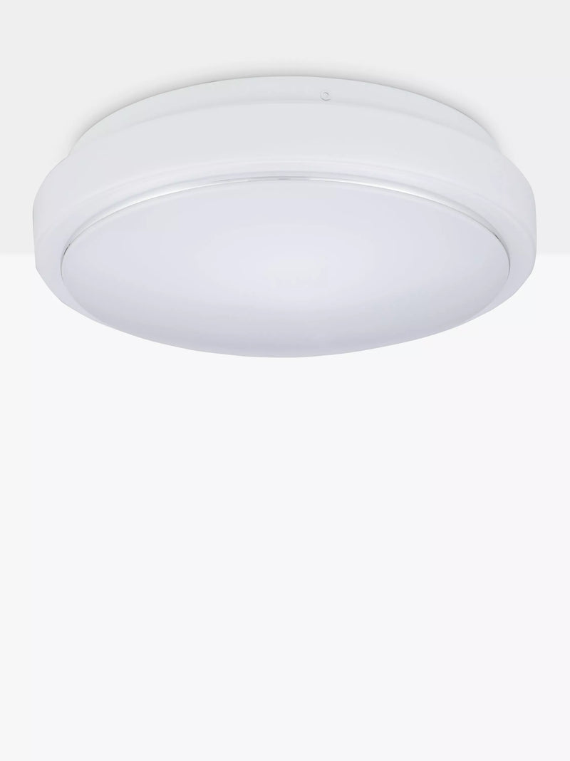 John Lewis LED flush ceiling light white 25cm, imported from the UK