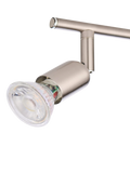 John Lewis Keely 6 spotlight ceiling bar brushed steel, imported from the UK