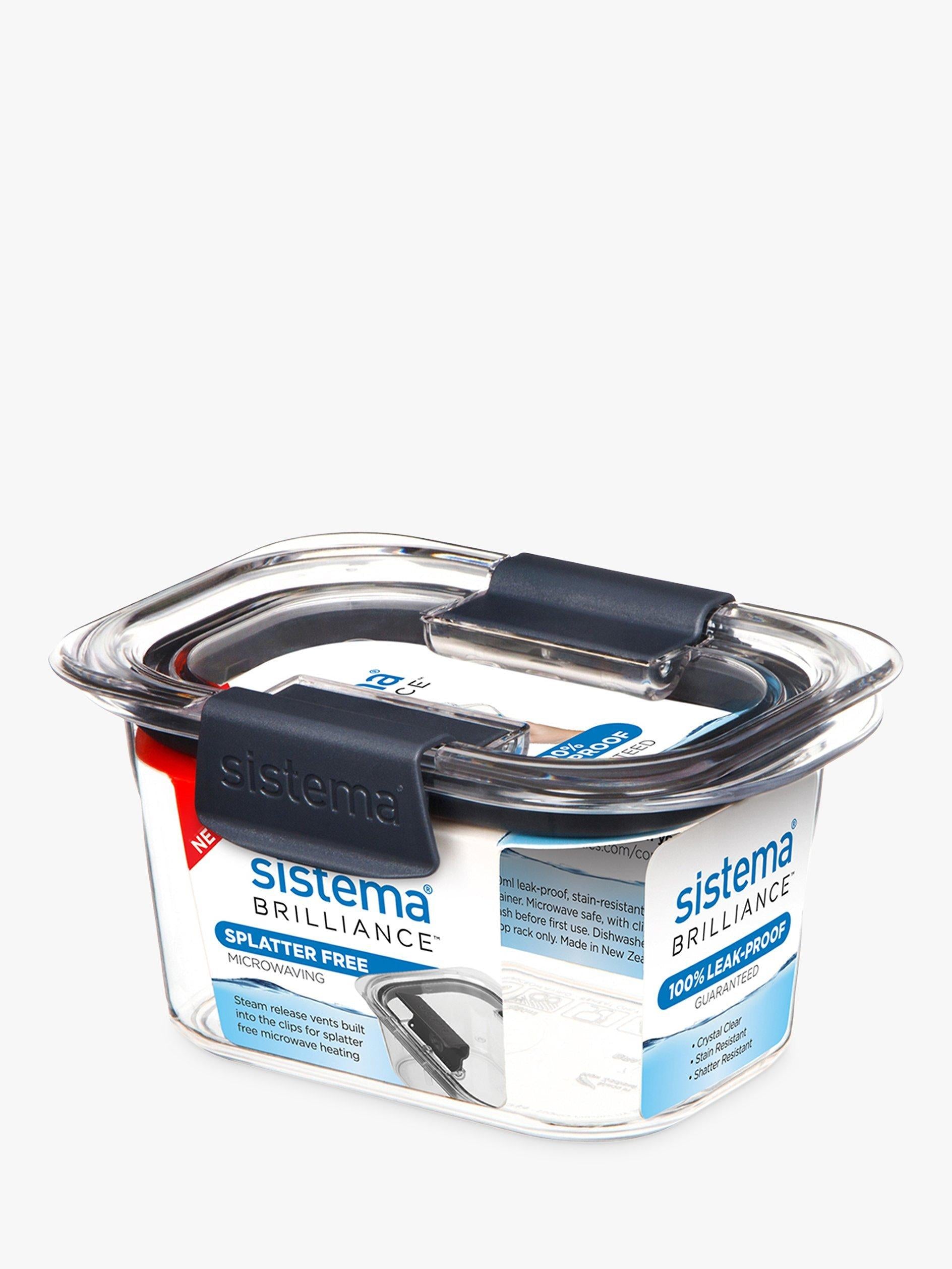 Sistema Brilliance 380ml leak-proof container, imported from the UK