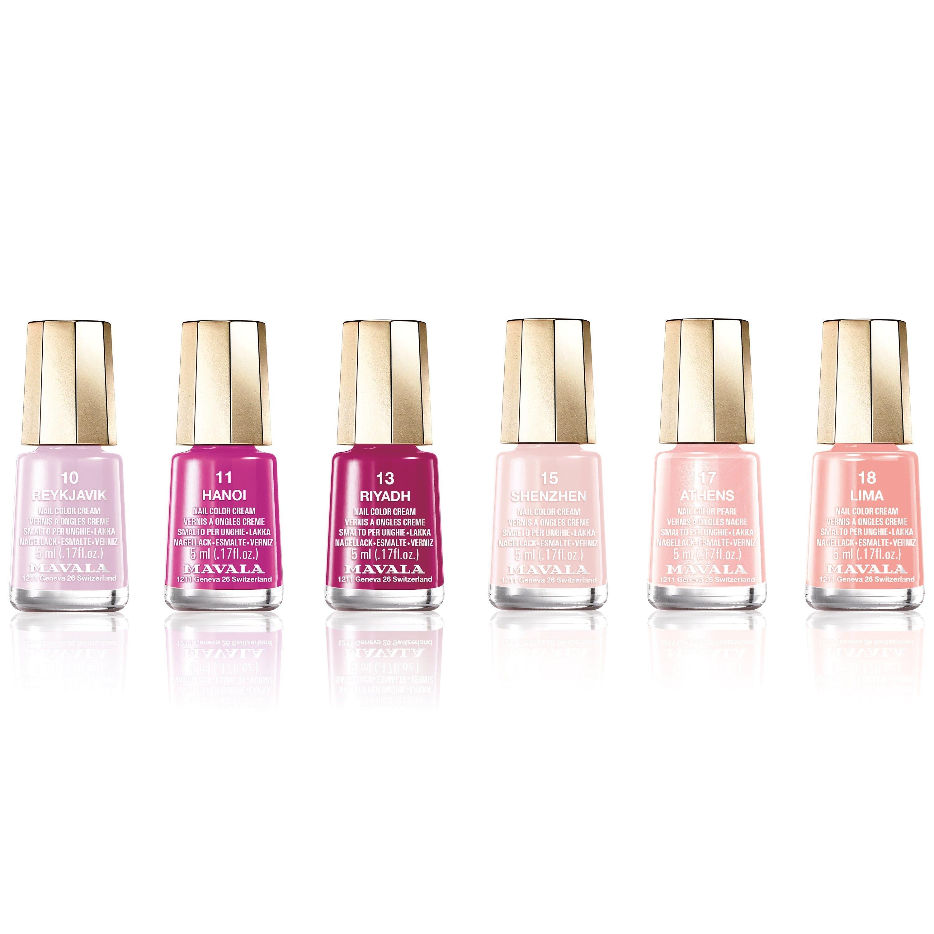 Mavala Mini Colour Nail Polish Blush Collection 5ml, imported from the UK