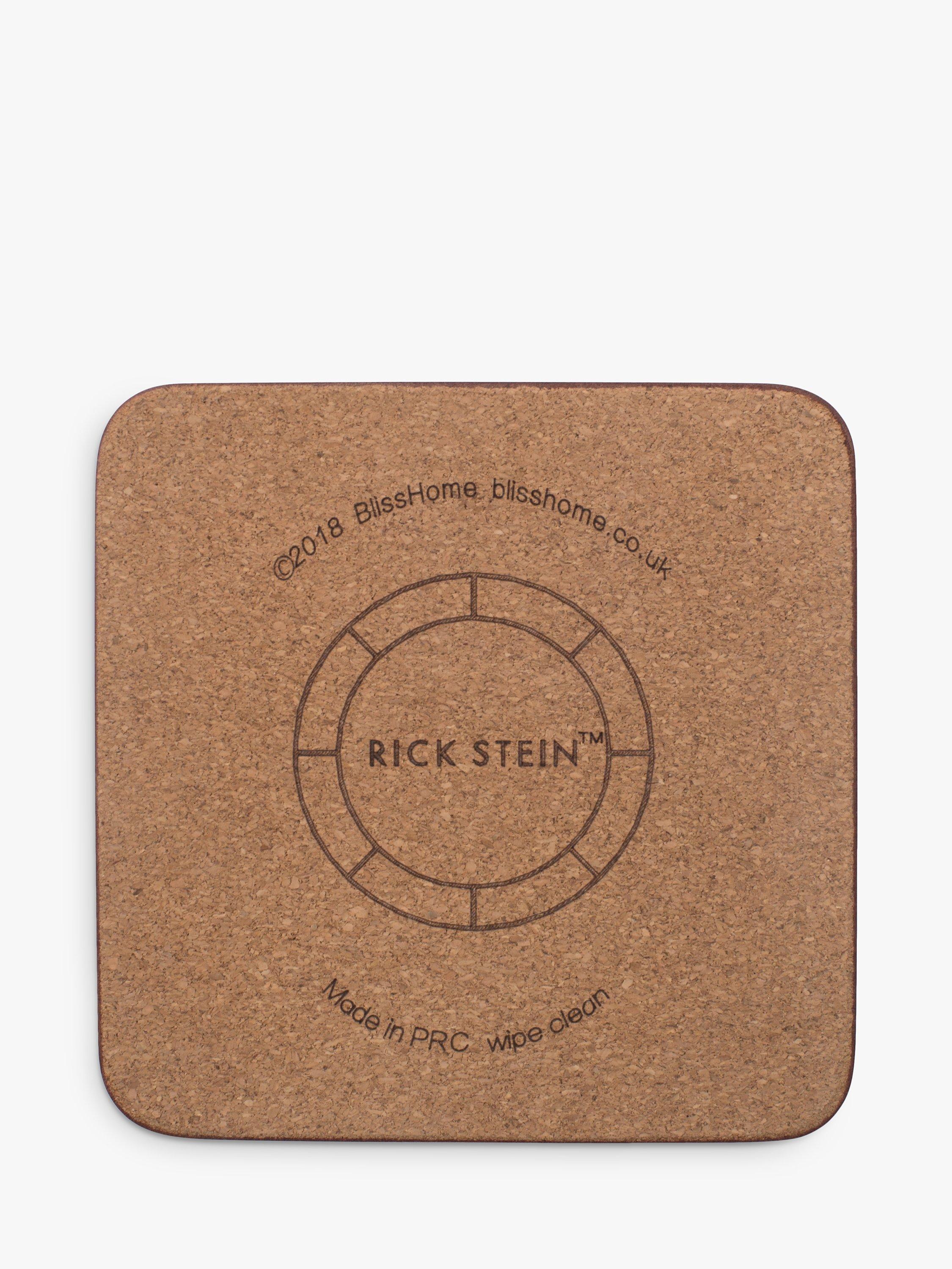 Rick Stein coasters set of 4 blue and white (British brand)