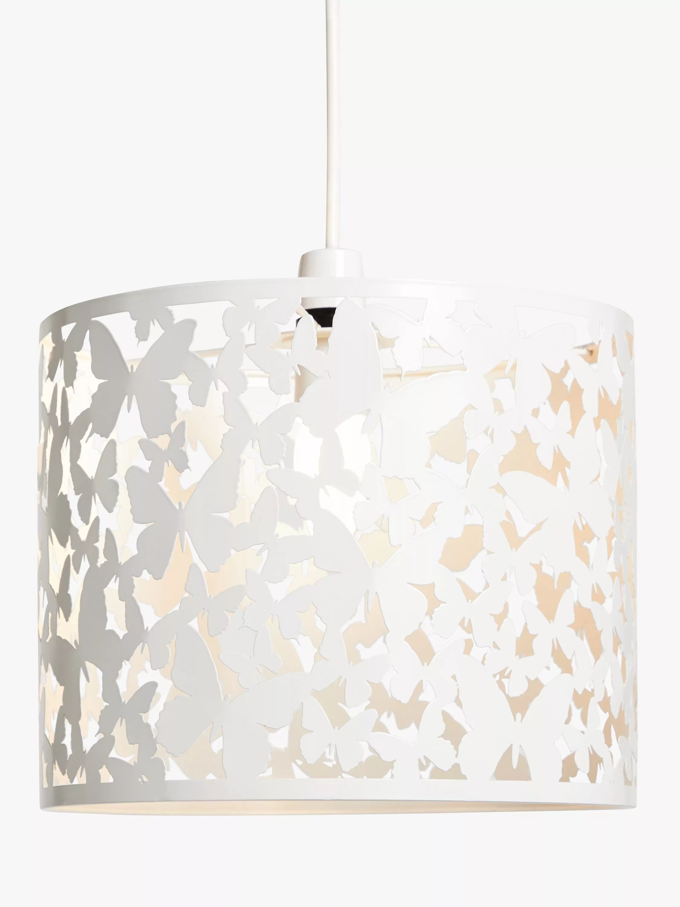 John Lewis butterfly ceiling shade white metal - imported from the UK