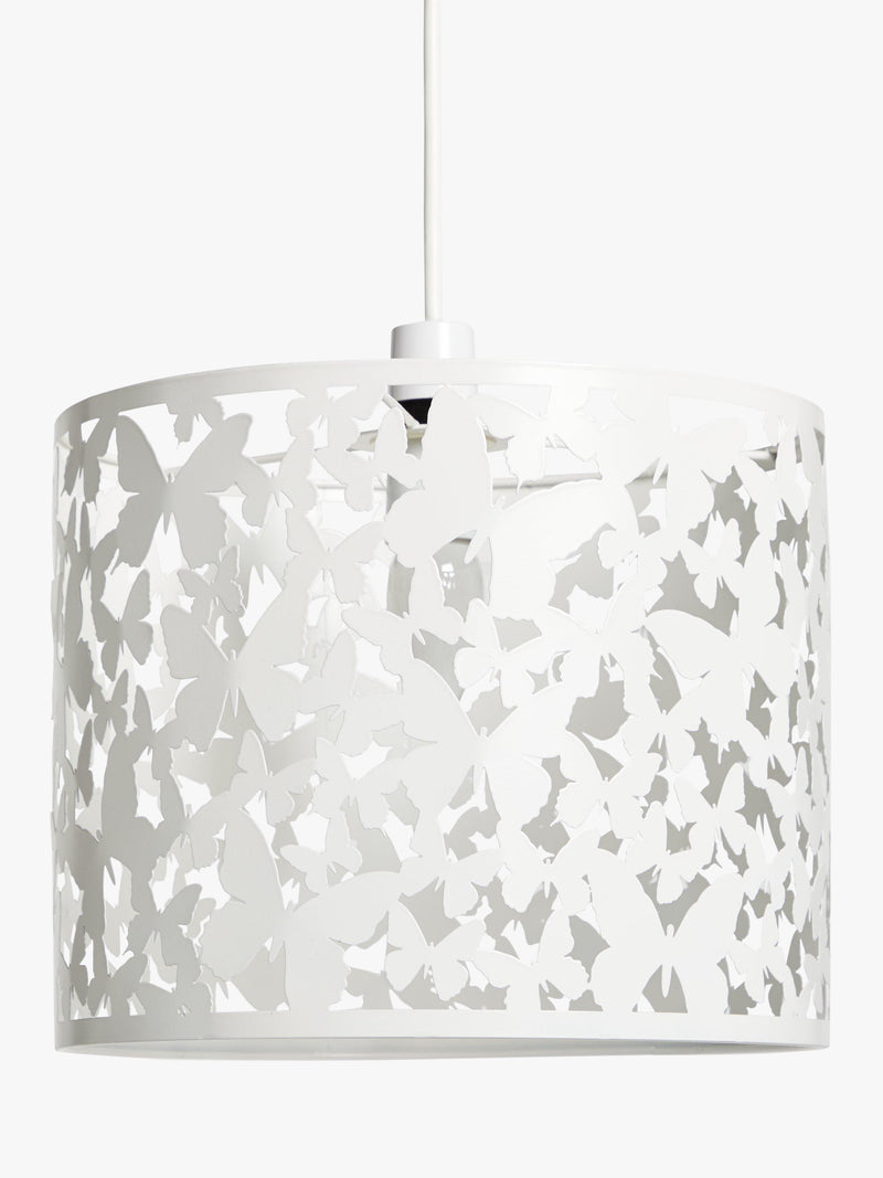 John Lewis butterfly ceiling shade white metal - imported from the UK