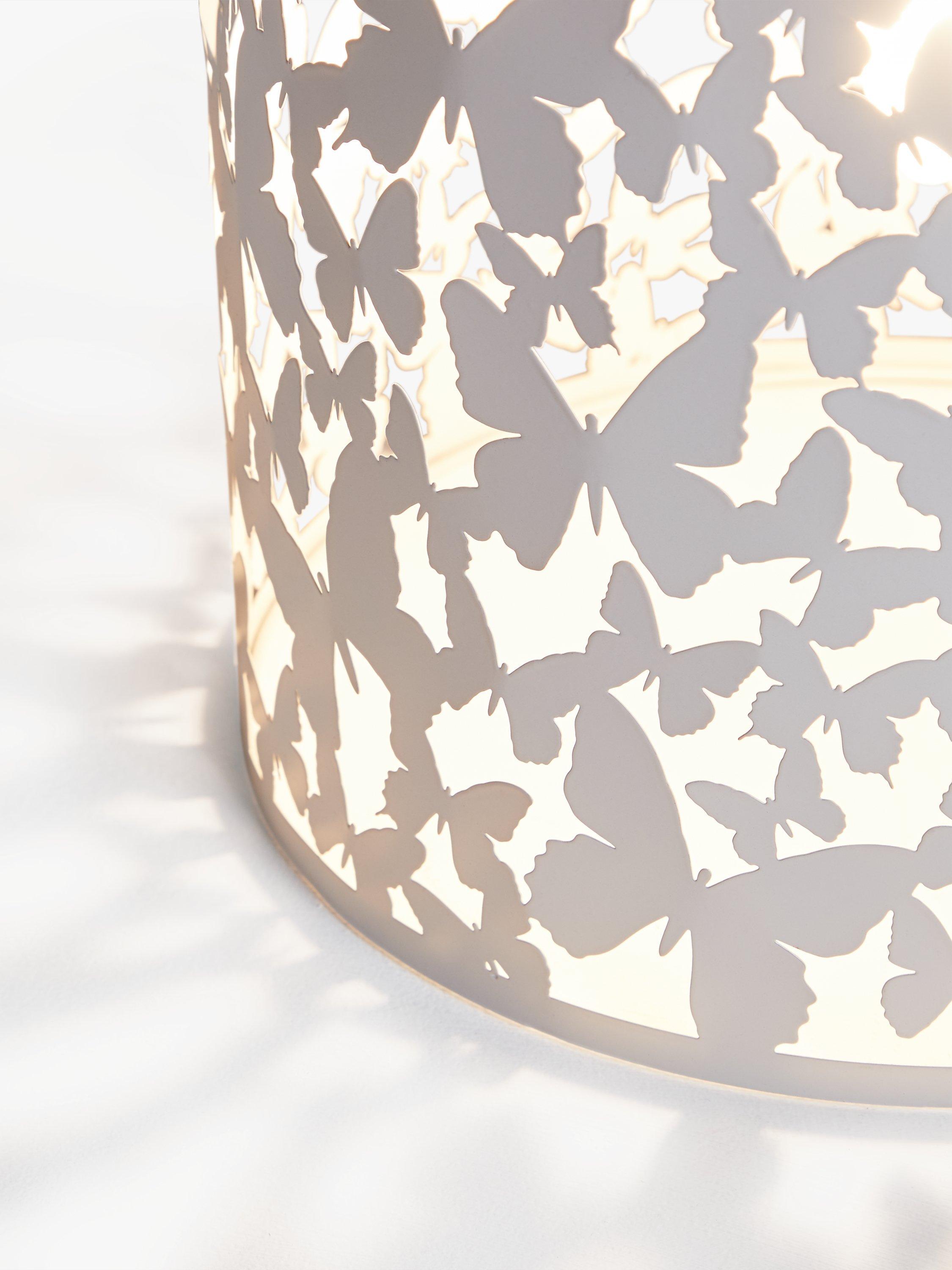 John Lewis butterfly ceiling shade white metal - imported from the UK