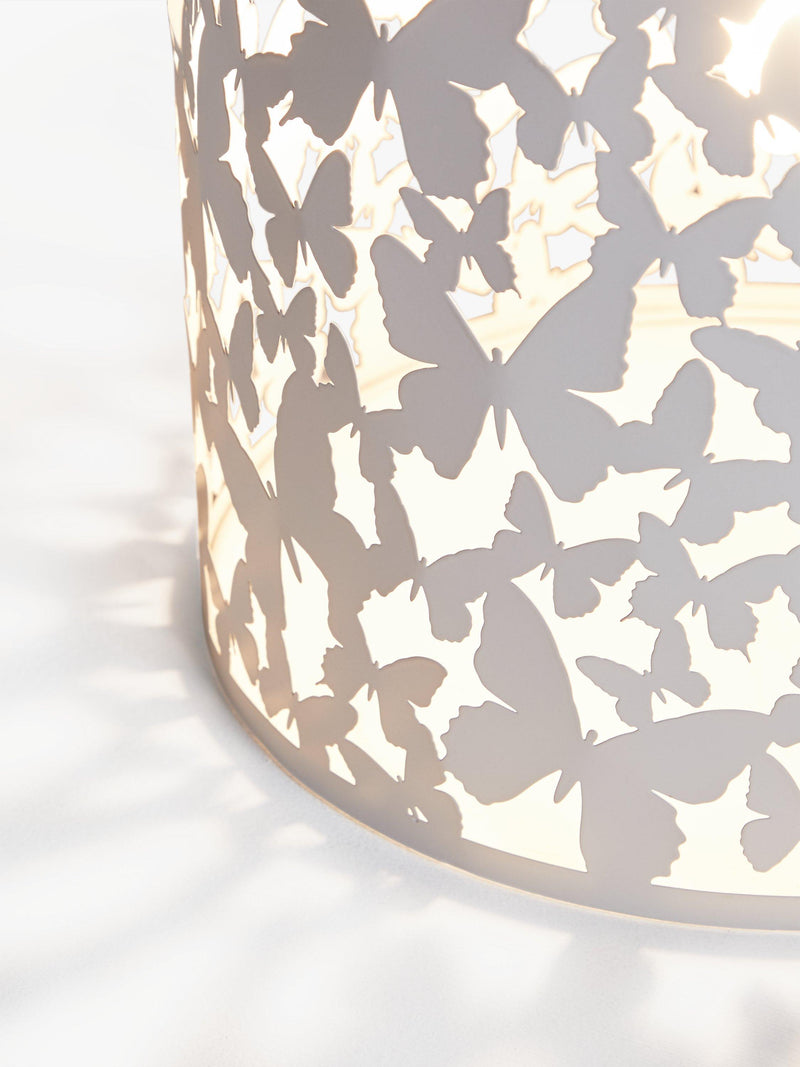 John Lewis butterfly ceiling shade white metal - imported from the UK