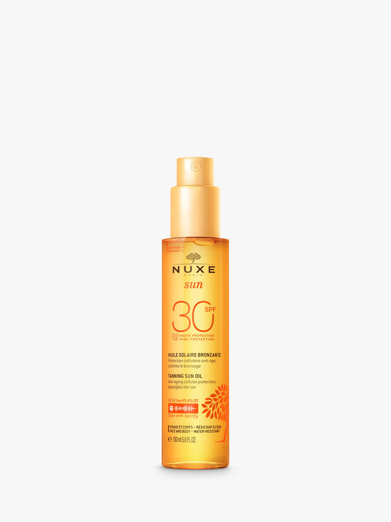 NUXE Sun Tanning Oil SPF 30 150ml, imported from the UK