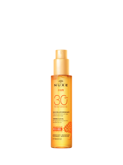 John Lewis NUXE Sun Tanning Oil High Protection SPF 30 Face & Body Sunscreen 150ml- Buy online at McGrocer