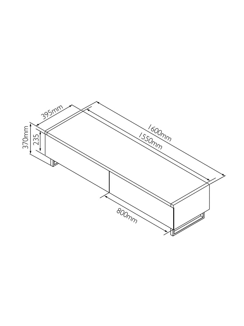 AVF Panorama PM160 TV stand with walnut veneer and chrome legs, imported from the UK