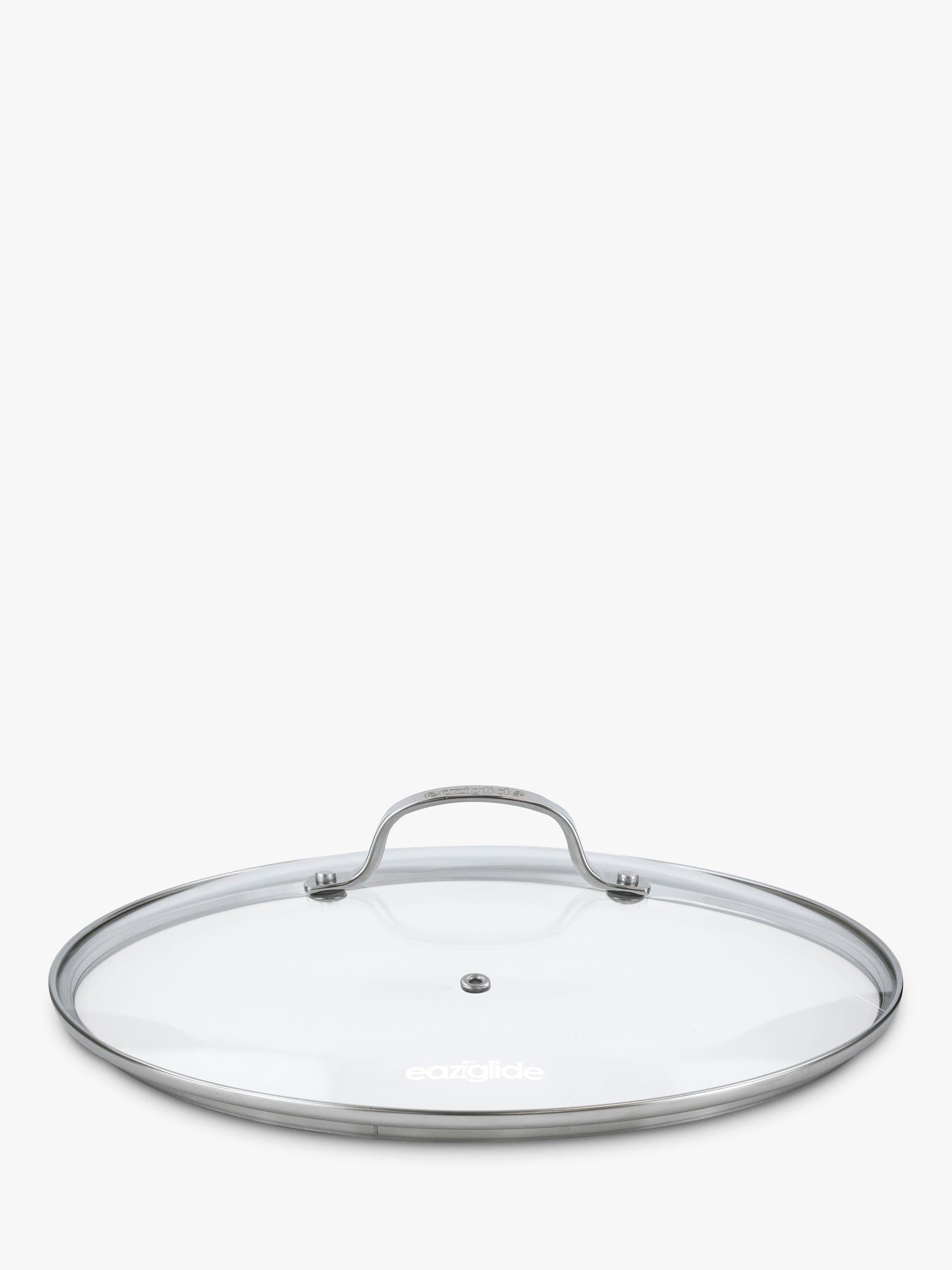 Eaziglide clear glass saucepan and casserole lid 30cm - British product