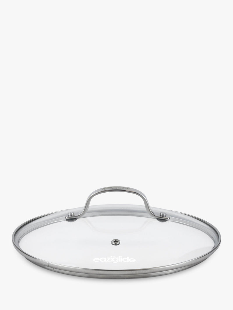 Eaziglide Glass Saucepan / Casserole Pan Lid, 24cm, Clear