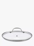 Eaziglide Glass Saucepan / Casserole Pan Lid, 24cm, Clear