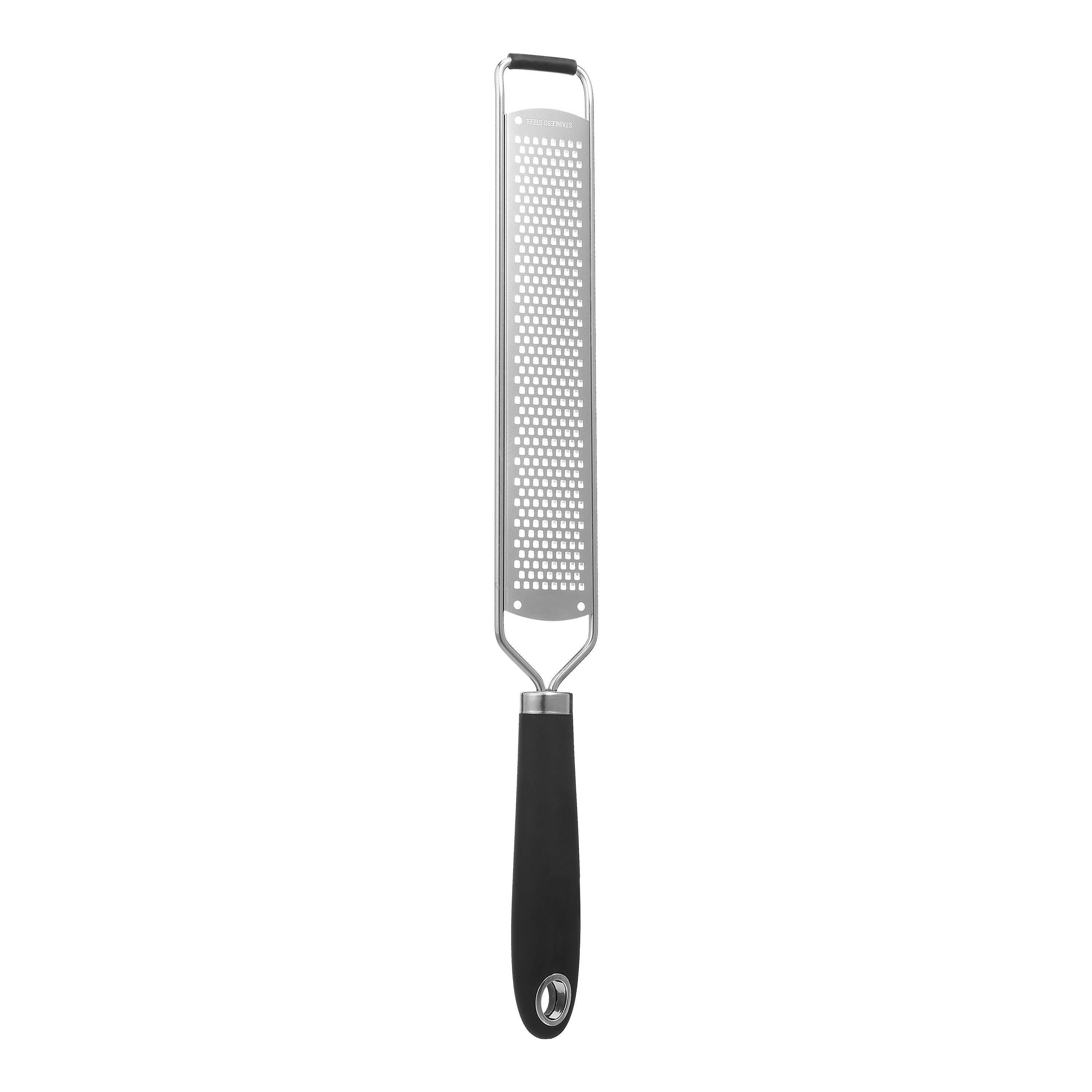 John Lewis stainless steel fine grater with soft-grip handle, UK version