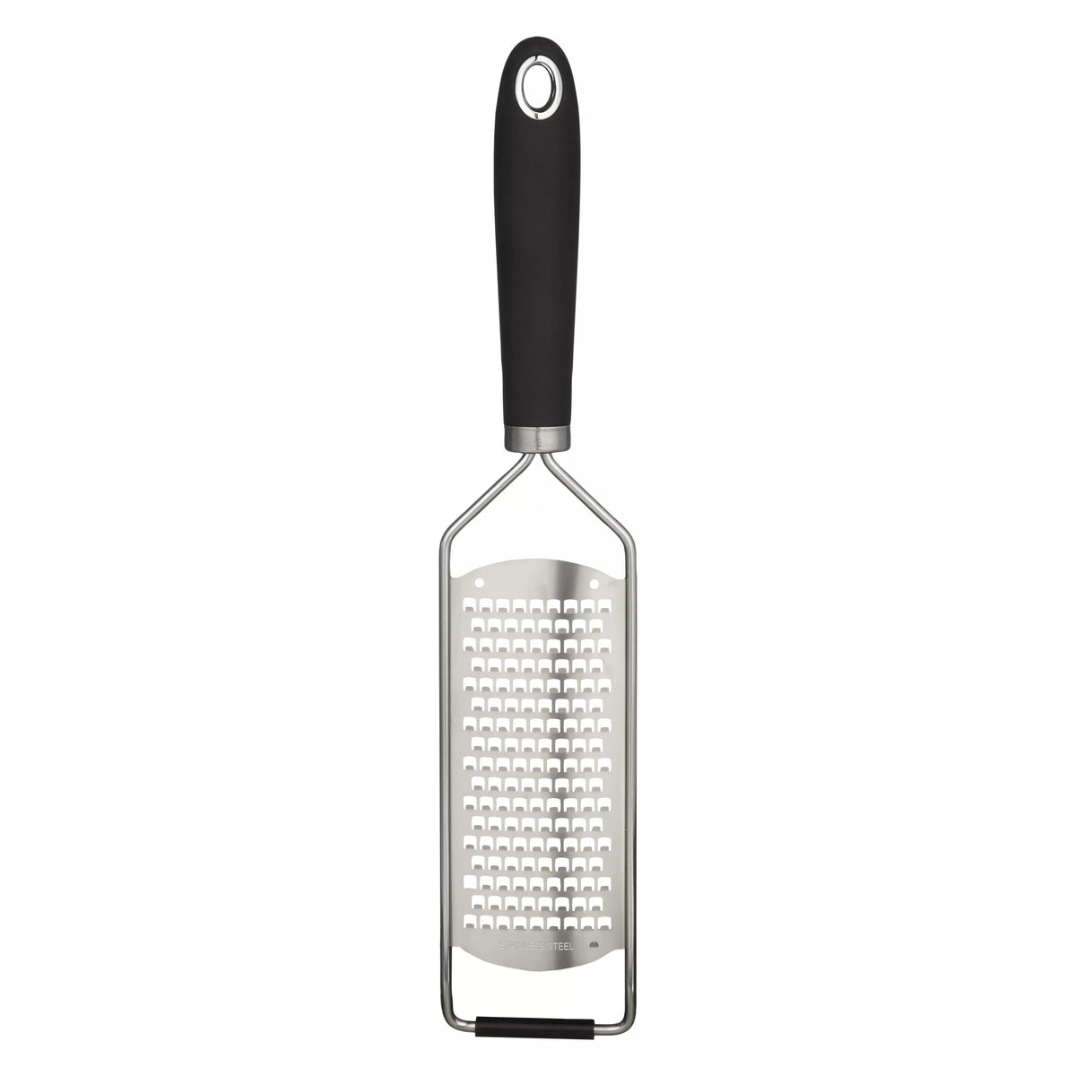 John Lewis etched stainless steel grater, UK version