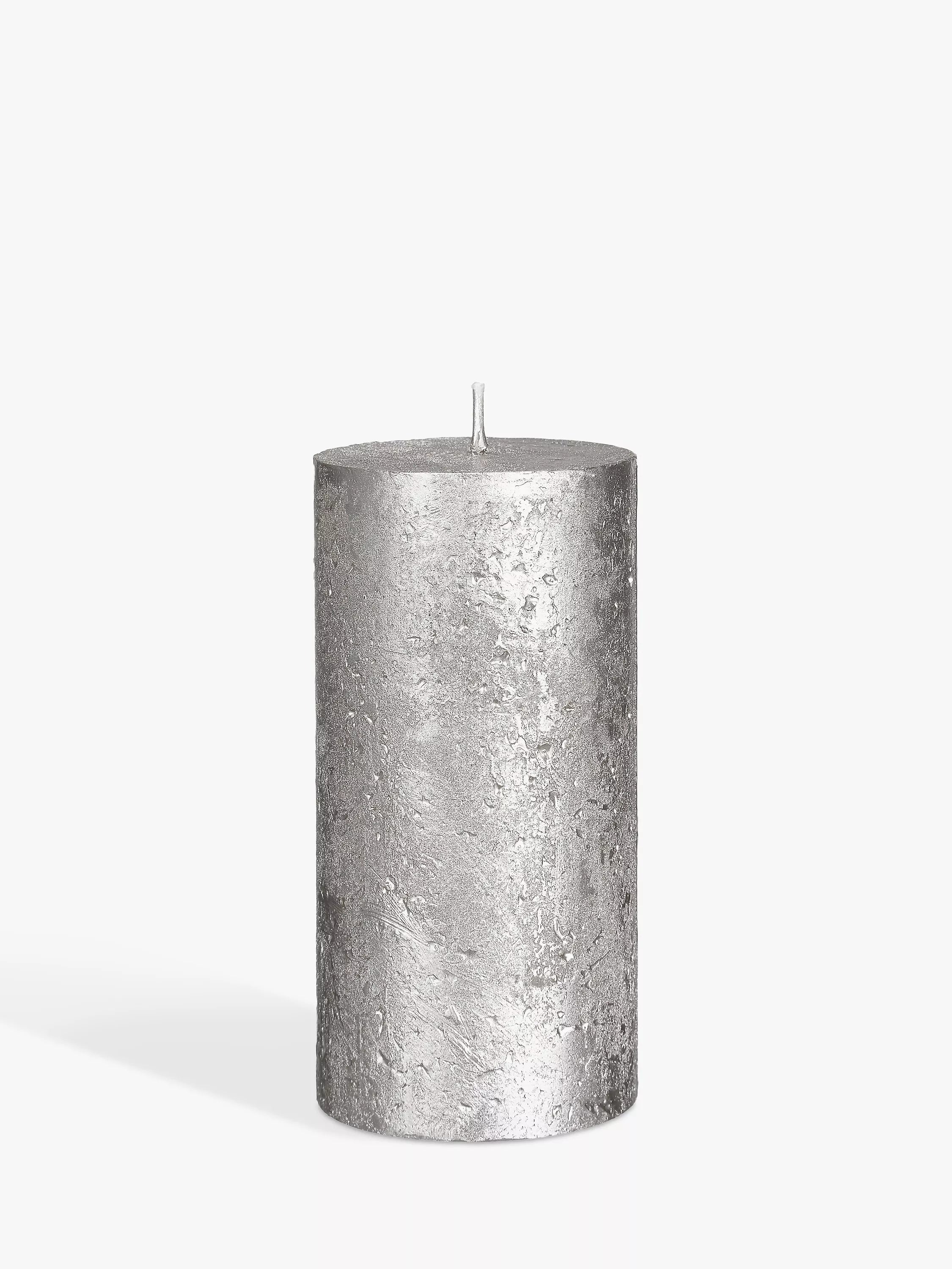 John Lewis rustic pillar candle 15cm (British brand)