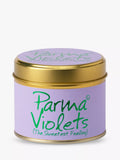 Lily-flame Parma Violets scented tin candle 230g, UK version