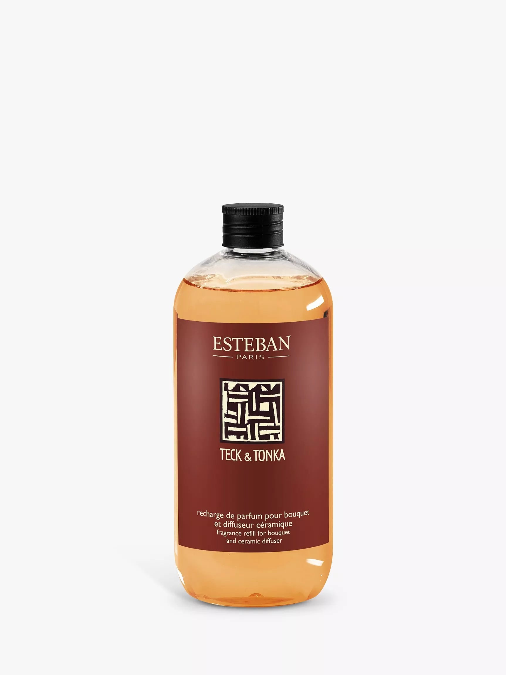 Esteban Teck & Tonka scented reed diffuser refill 500ml - British product