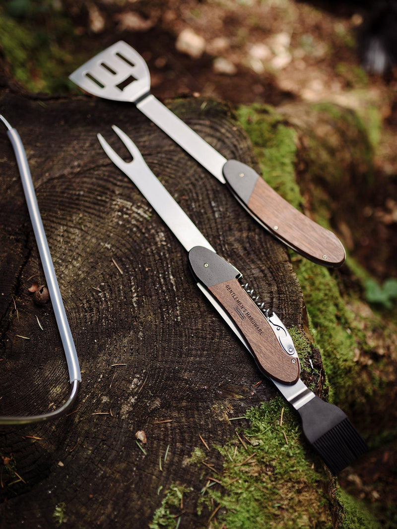 Gentlemen's Hardware BBQ multi-tool including spatula and bottle opener, UK version