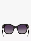 TOM FORD Beatrix-02 square sunglasses mirrored grey lenses, UK version