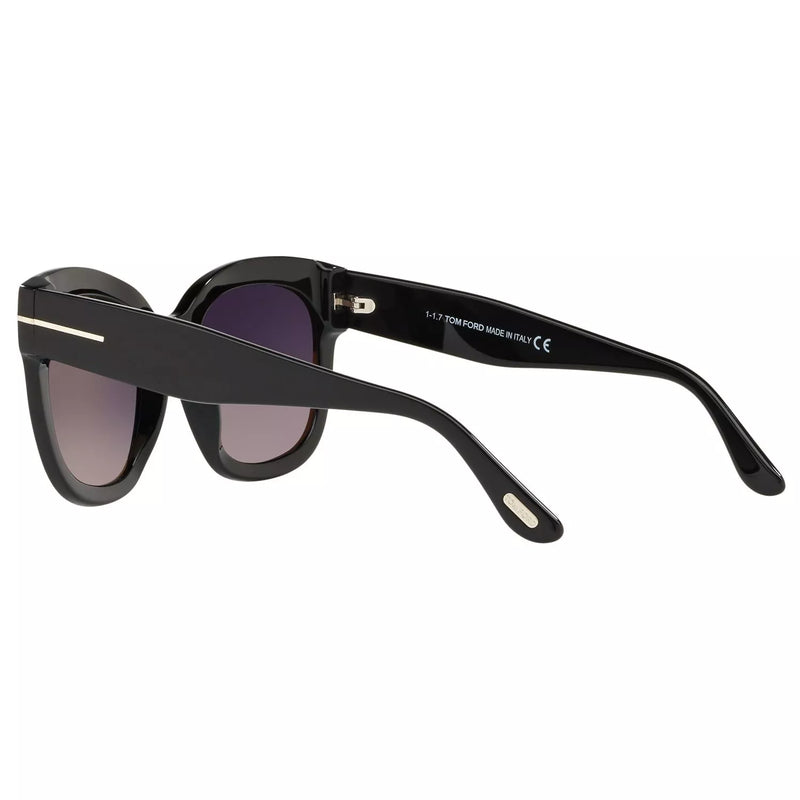 TOM FORD Beatrix-02 square sunglasses mirrored grey lenses, UK version