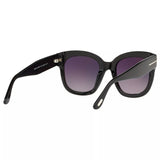 TOM FORD Beatrix-02 square sunglasses mirrored grey lenses, UK version