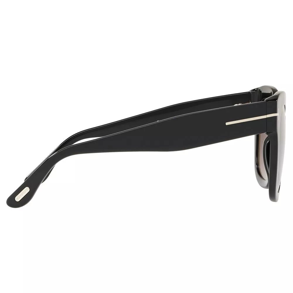 TOM FORD Beatrix-02 square sunglasses mirrored grey lenses, UK version